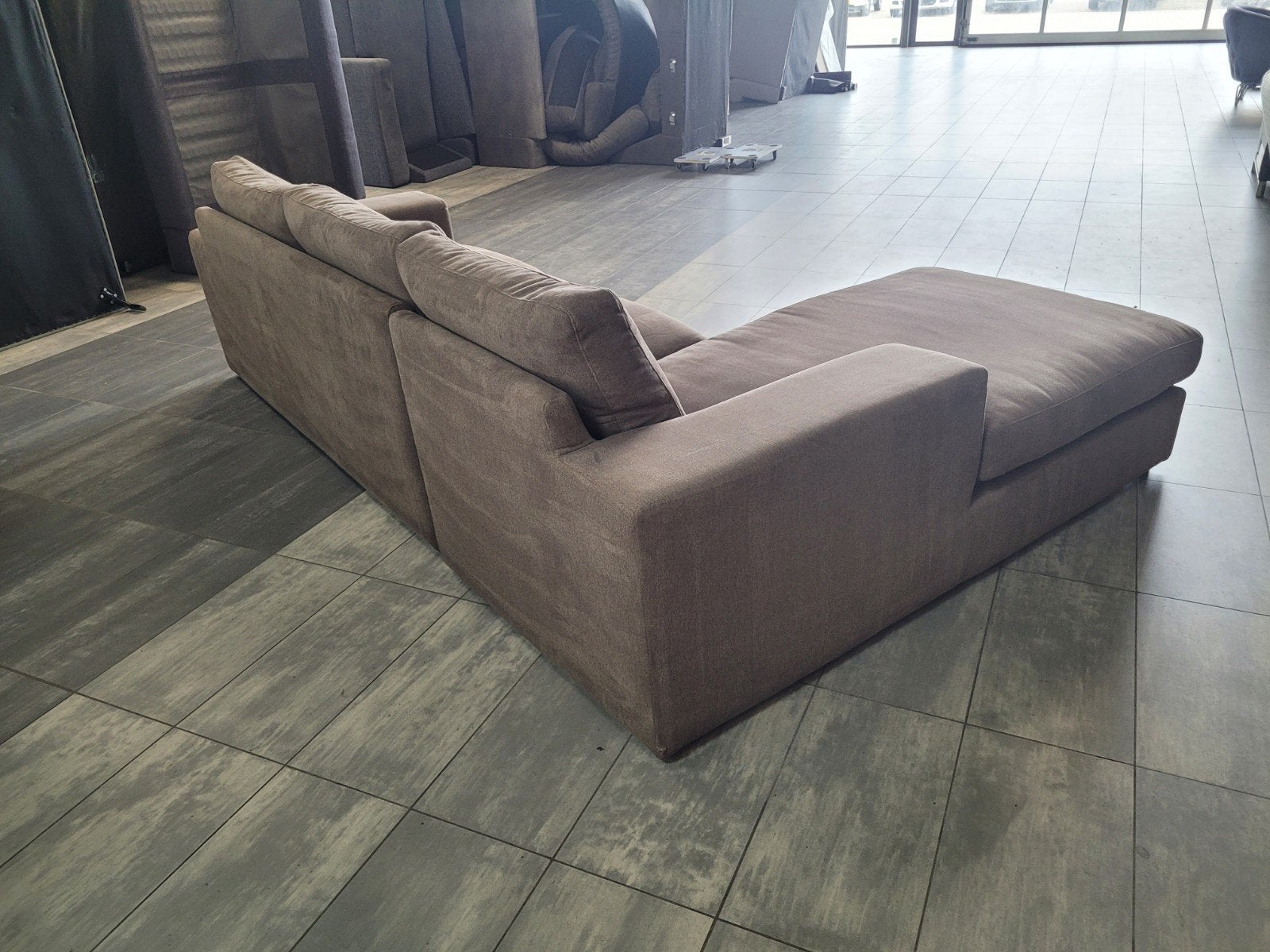 Foto 7 van ✅️️️️️️️️ GEREINIGD grijsbruine hoekbank 280x200 | BEZORGEN