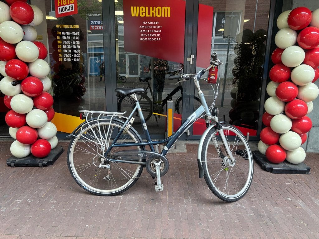 Fietshokje Raaks: Batavus jakima damesfiets 3X7S versnelling, Gebruikt, Versnellingen, Niet ingevuld, Trommelrem