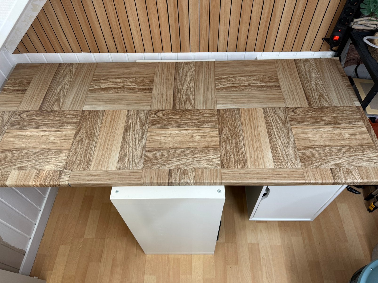 GRATIS Ikea ekbacken werkblad 151x63cm, Ophalen, Gebruikt