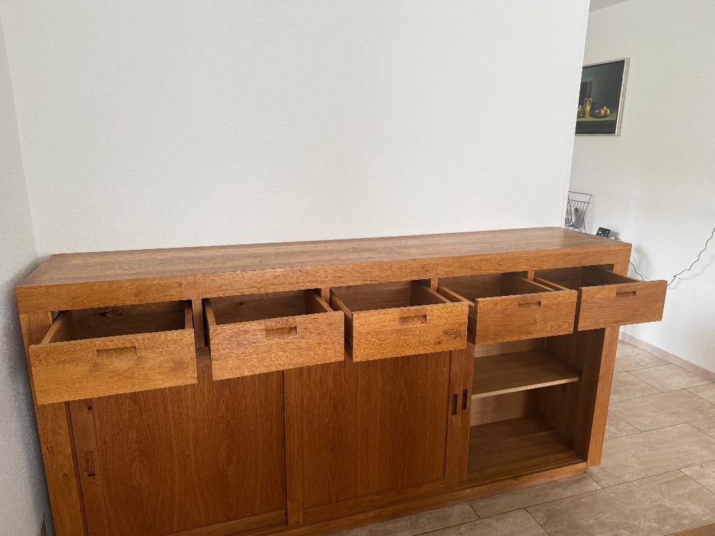 Eiken Dressoir (model Douwe), Ophalen, Met plank(en), Eikenhout, Zo goed als nieuw