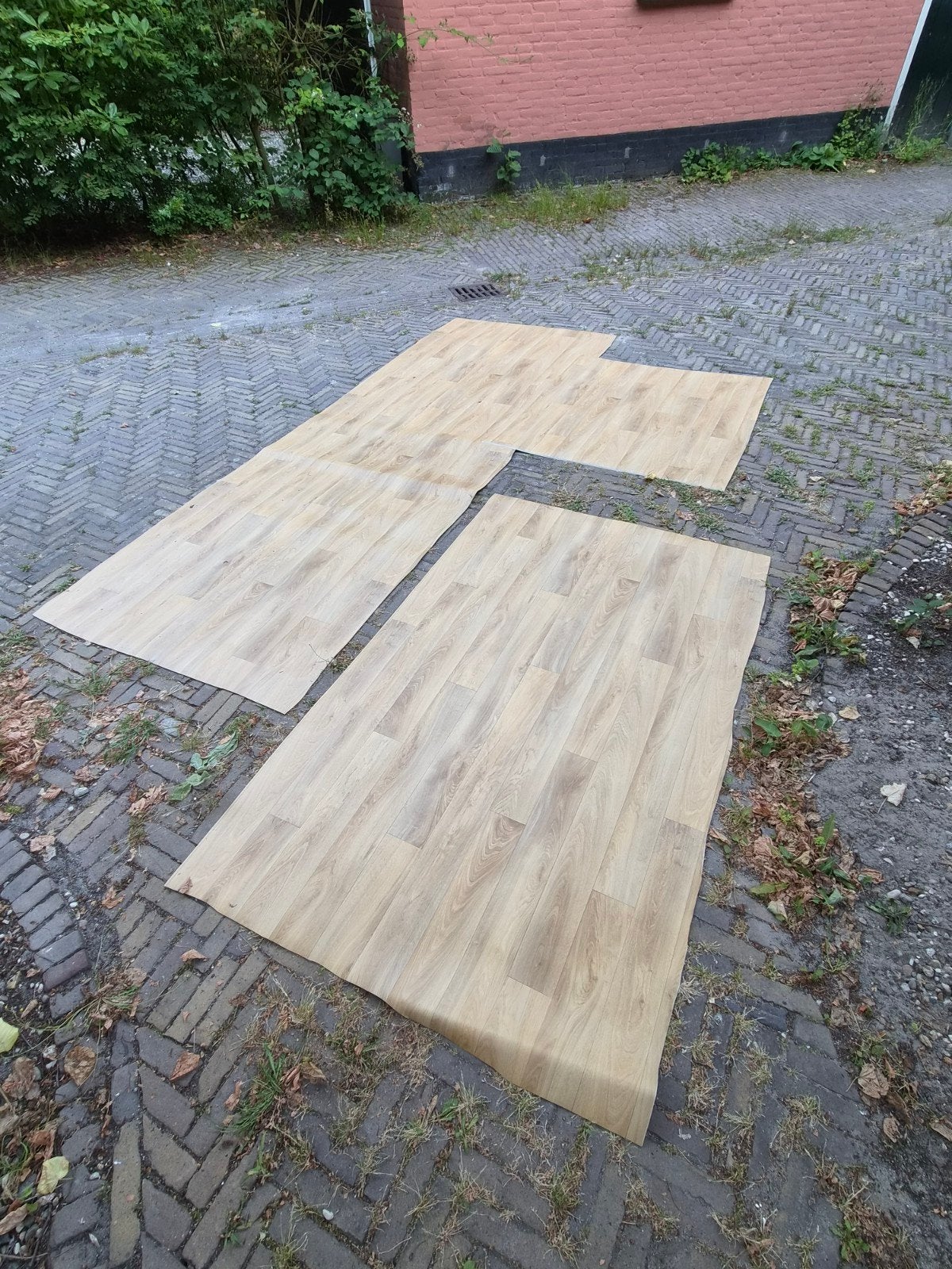Zware kwaliteit vinyl eikenlook - diverse reststukken, Nieuw, Ophalen of Verzenden, Bruin, Minder dan 5 m²