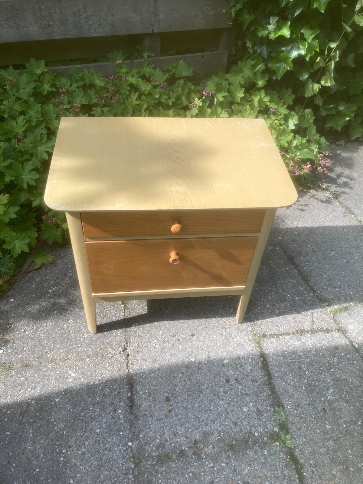 Twee vintage kastjes in bijzonder groen, Ophalen, Gebruikt