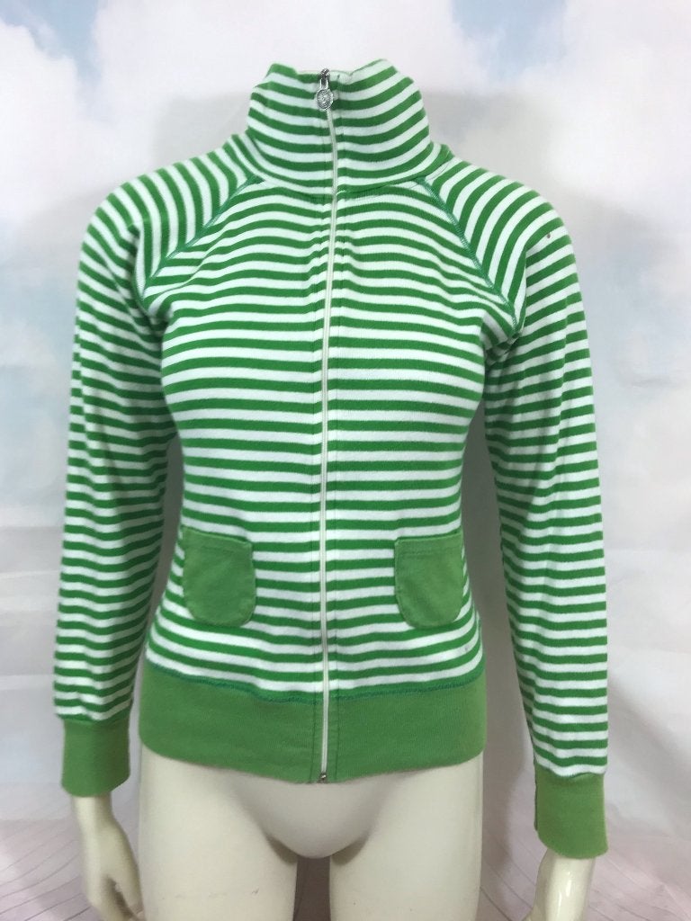 Franklin & Marshall groen gestreept vest maat L (3C6), Tweedehands verkoop, Ophalen of Verzenden, Groen, Tweedehands verkoop