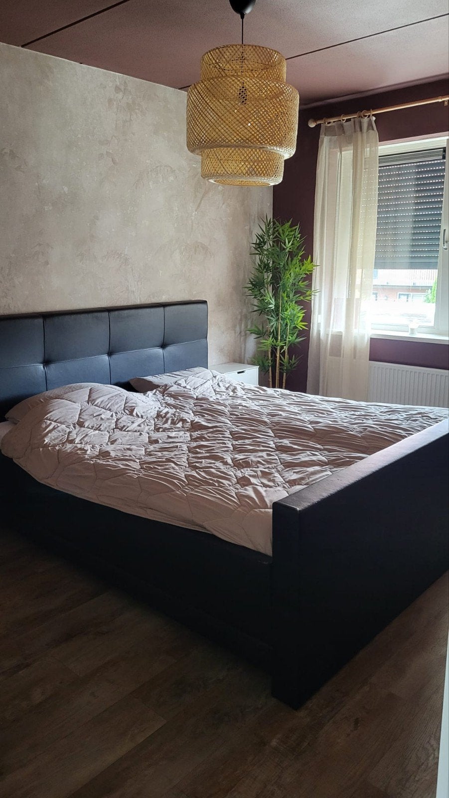 Boxspring, Huis en Inrichting, Slaapkamer | Complete slaapkamers, Ophalen, Gebruikt, Tweepersoons