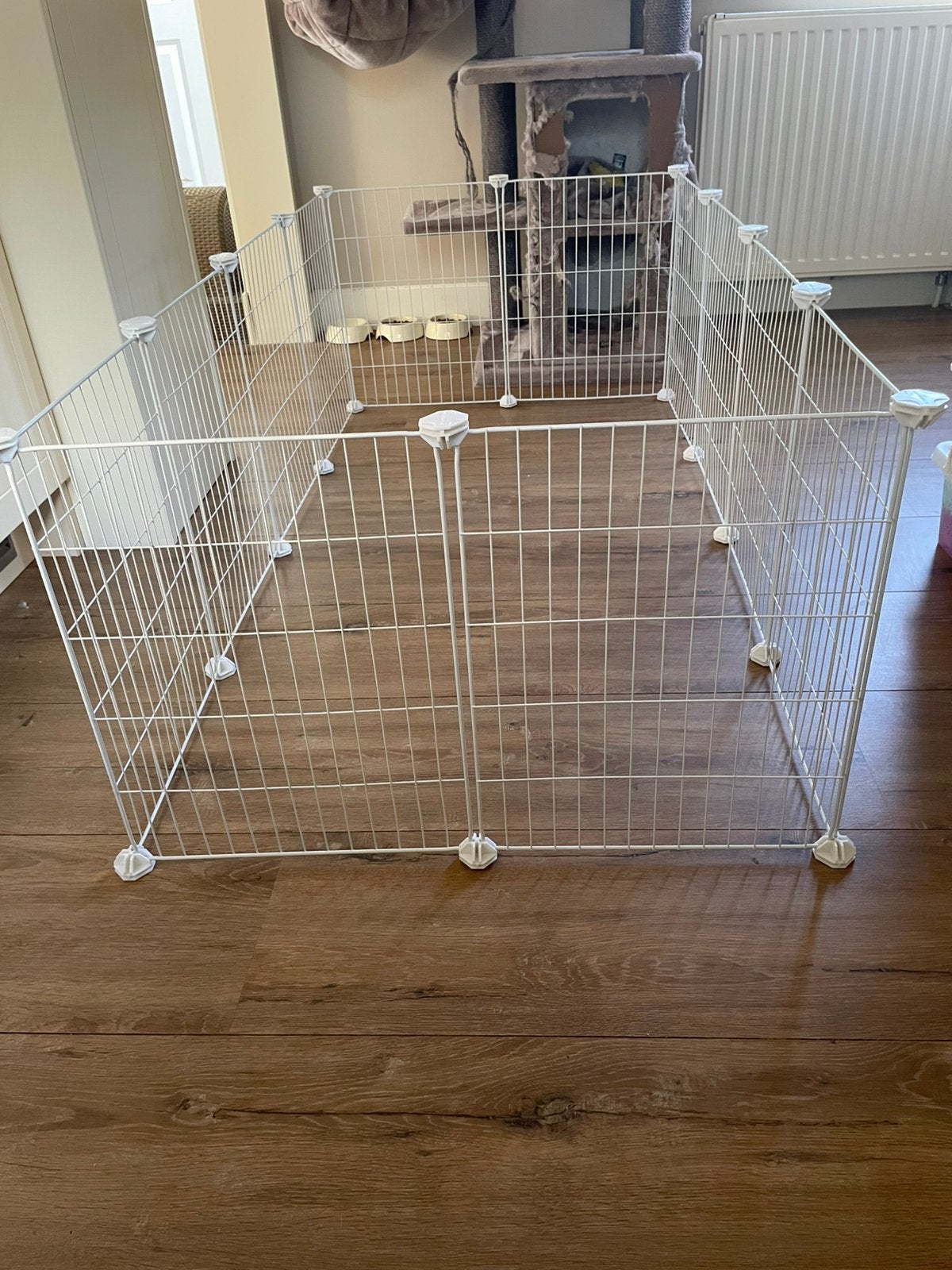 Songmics dierenren hek, Ophalen of Verzenden, Zo goed als nieuw, 110 cm of meer