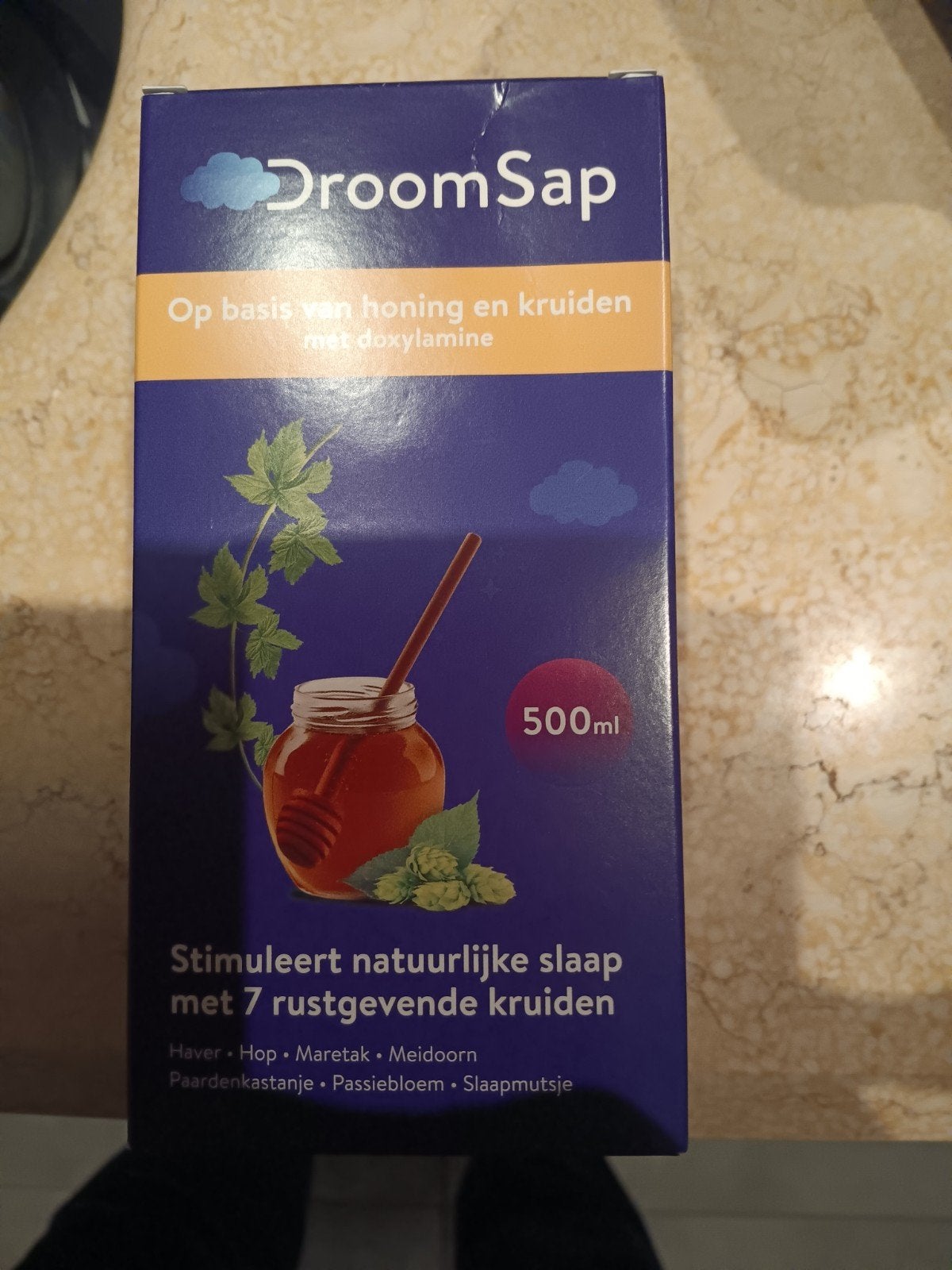 DroomSap 500ml - Natuurlijke Slaap met Kruiden en Honing, Ophalen of Verzenden