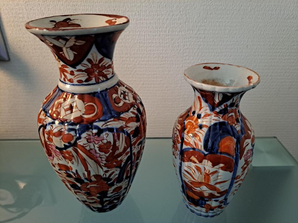 2 antiek Chinees Porselein vazen, Antiek en Kunst, Ophalen of Verzenden