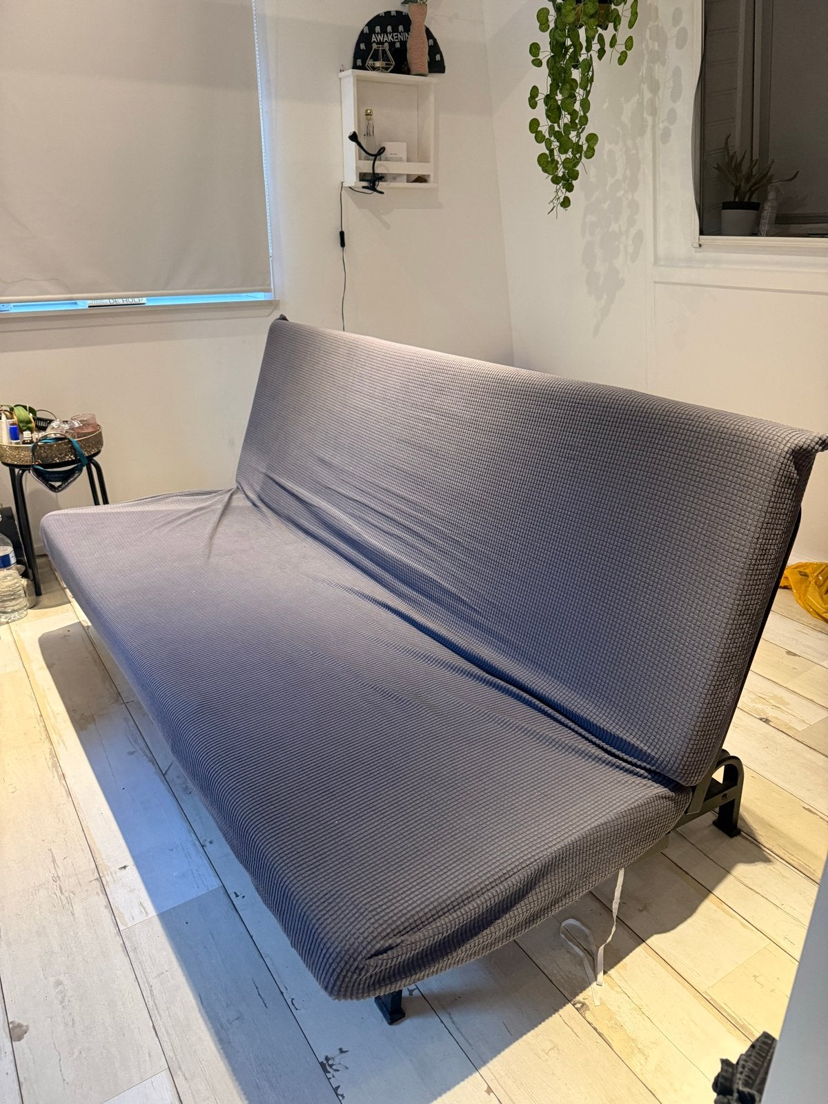 IKEA NYHAMN 3-zits slaapbank met foammadres, Tweepersoons, Ophalen of Verzenden, Zo goed als nieuw, 120 cm