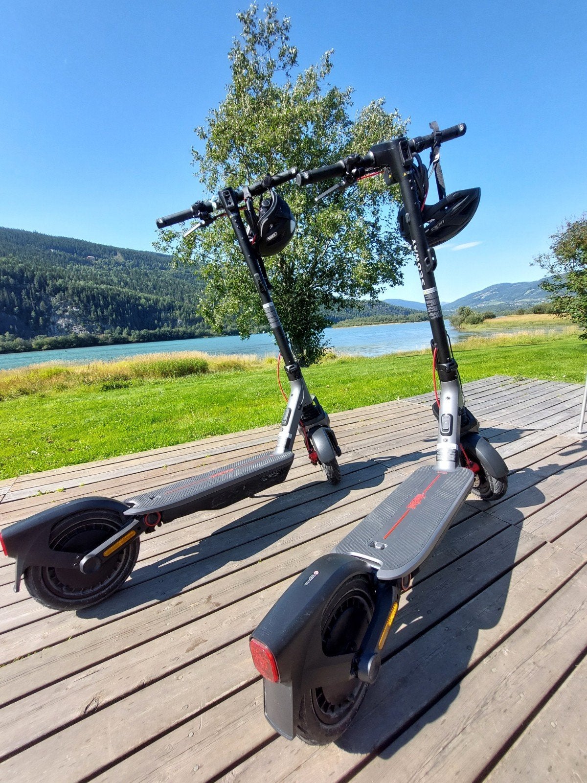 2x Segway Ninebot F3 - juli 2026 - 100 km - garantie - ZGAN, Ophalen, Zo goed als nieuw, Elektrische step (E-scooter), Segway Ninebot F3