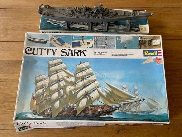 1:140 1/140 Revell Cutty Sark + Revell Battleship: U.S.S., Ophalen of Verzenden, Zo goed als nieuw, 1:50 tot 1:200, Revell