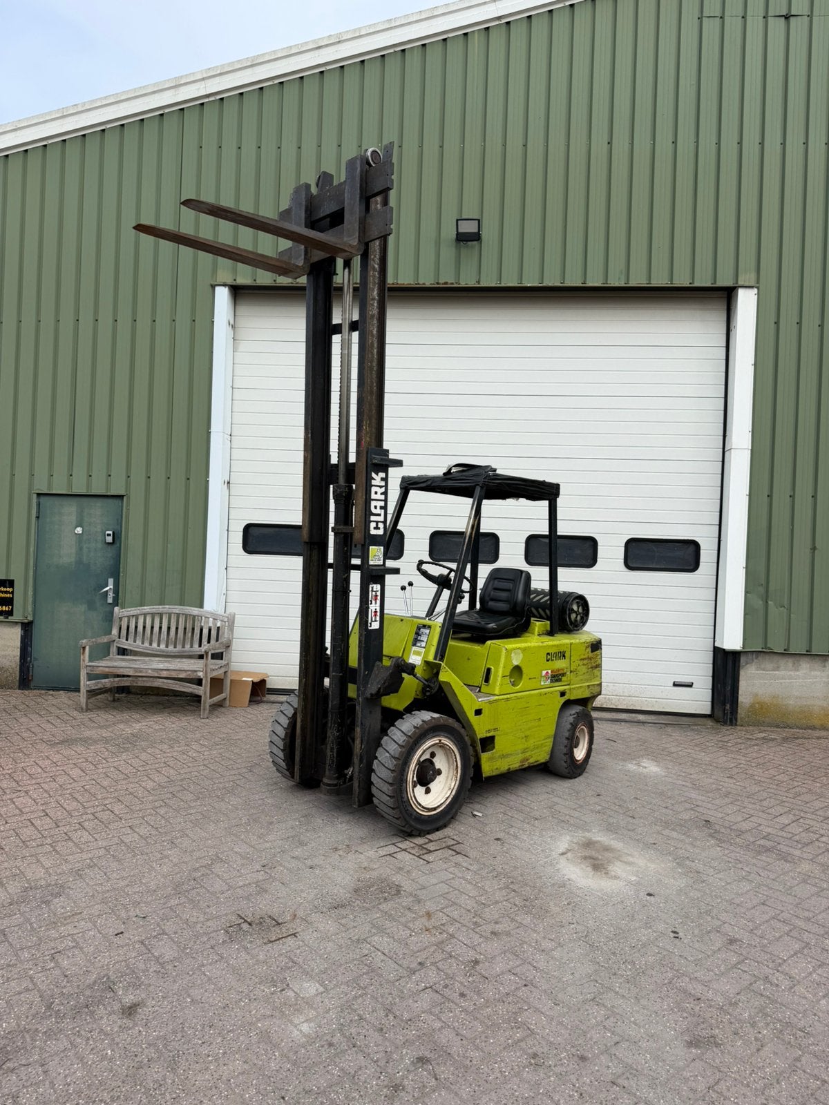 Te koop Heftruck hyster diesel 5 ton triplo sideshift, 3000 tot 4000 kg, Ophalen of Verzenden, LPG, Heftruck