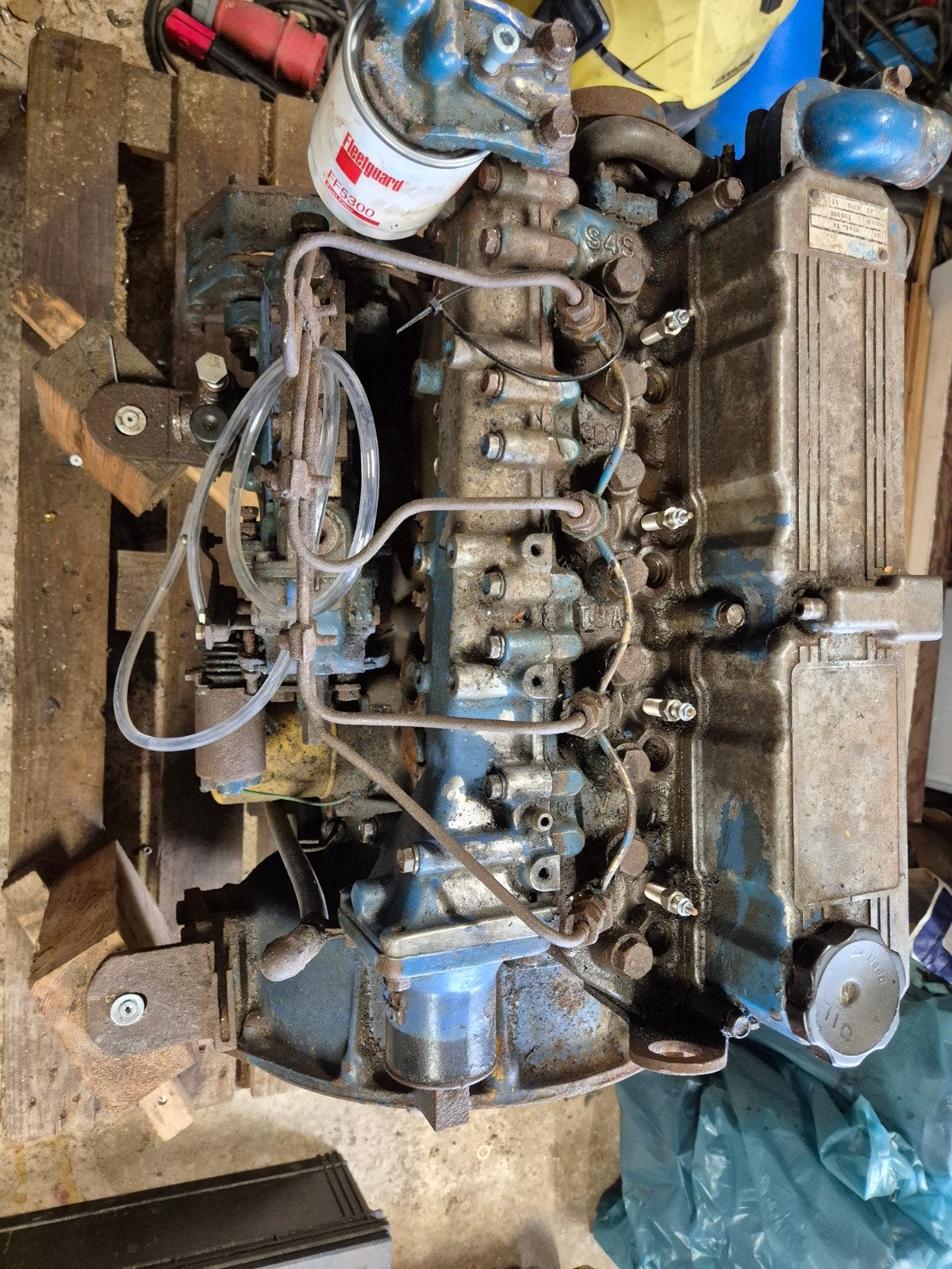 Mitsubishi S4S Sole mini 74 diesel 4 Cillinder, Doe-het-zelf en Verbouw, Motoren, Ophalen, Gebruikt