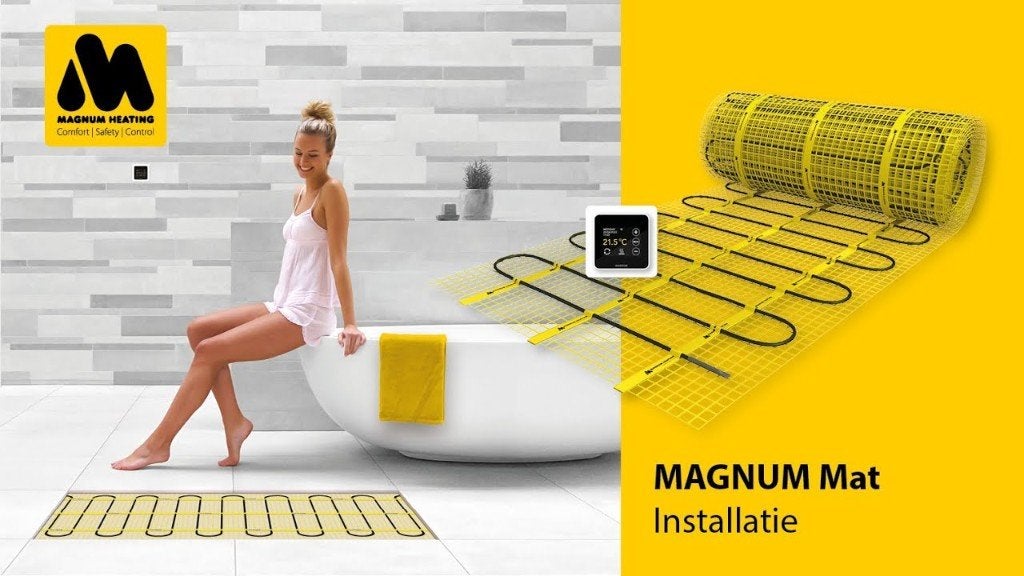 MAGNUM Mat Set 6m² met Slimme WiFi Thermostaat, Minder dan 30 cm, Overige typen, Nieuw, 150 cm of meer