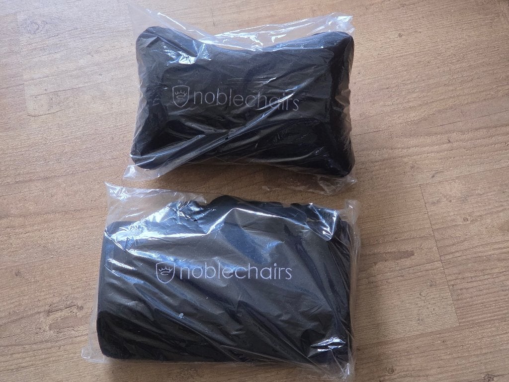 Noblechair stoel kussen set, Ophalen of Verzenden, Nieuw, Zwart, Bureaustoel