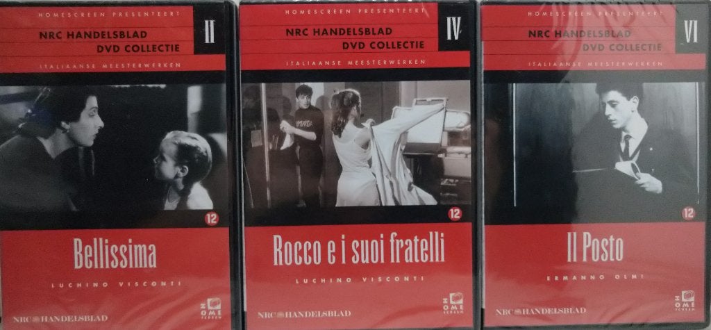 Italiaanse meesterwerken, Bellissima, Il posto, Rocco e i..., Nederlands, Overige genres, Ophalen of Verzenden, Italiaans