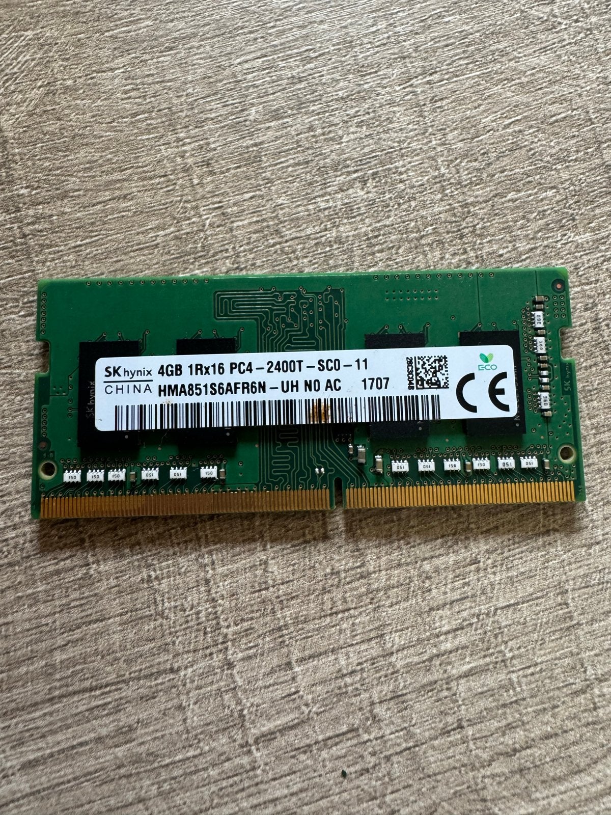 4GB DDR4, Computers en Software, RAM geheugen, Gebruikt, Laptop, 4 GB, DDR4, Ophalen of Verzenden