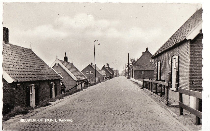 Nieuwendijk. Kerkweg 1960., Ophalen, 1940 tot 1960, Gelopen, Noord-Brabant