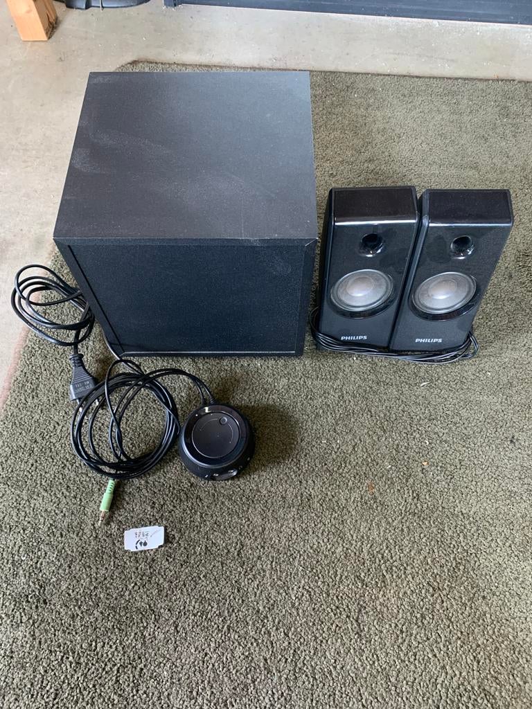 Pc subwoofer set, Computers en Software, Ophalen, Gebruikt, Audiokanaal 2.1