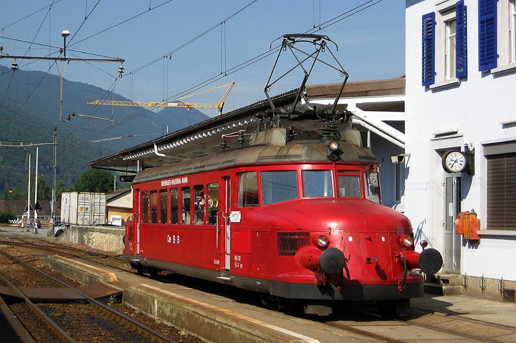 MARKLIN 3125 SBB motorwagen ,RODE PIJL , RCe 2/4 nr 203 ovp, Wisselstroom, Locomotief, Nieuw, Ophalen of Verzenden