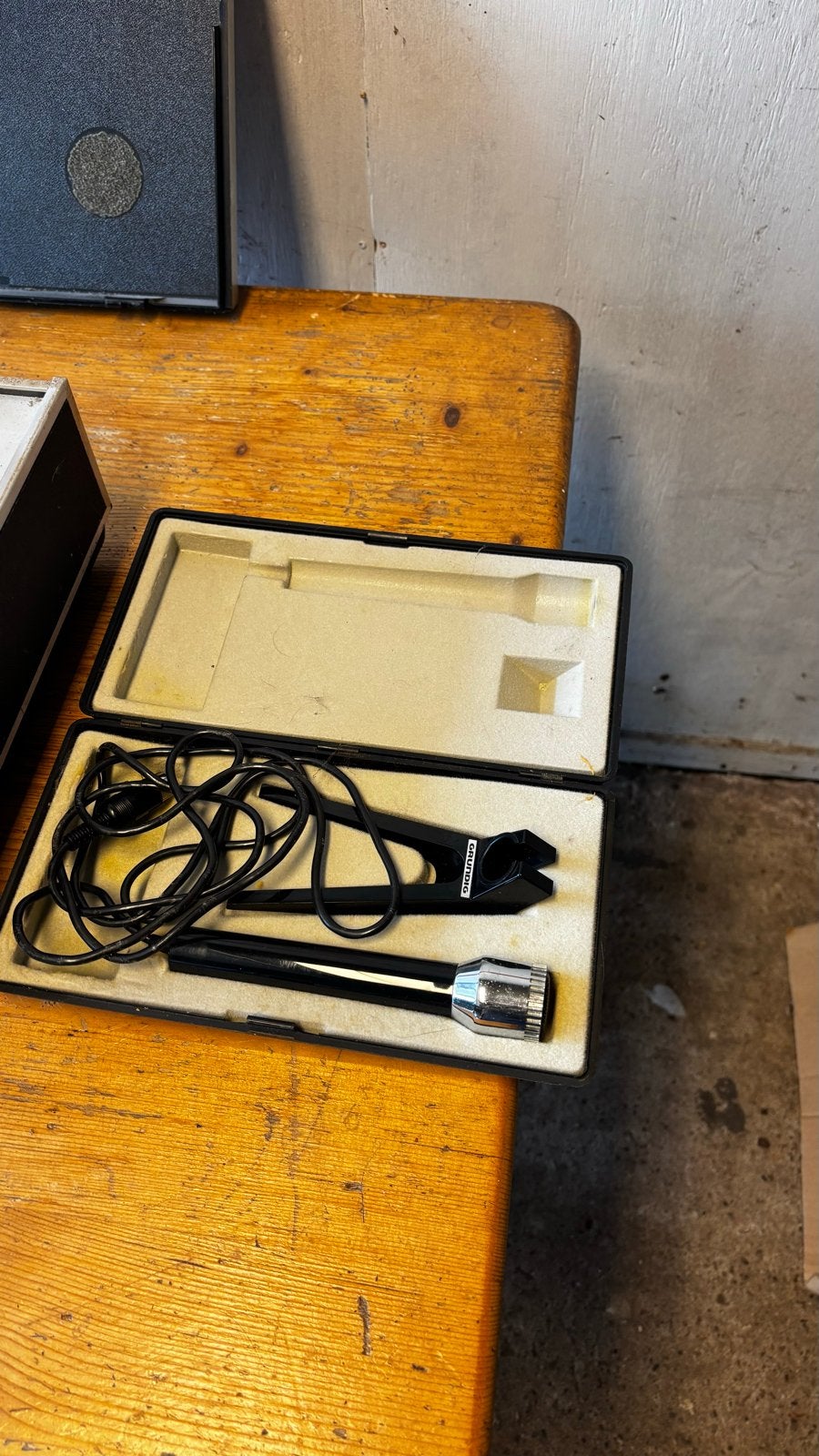 Vintage filmprojector en camera set met accessoires, Gebruikt, Overige soorten, Minder dan 8x, Externe microfoon