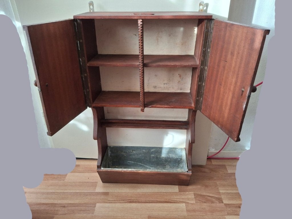 Vintage kastje hangkast, Ophalen, Gebruikt