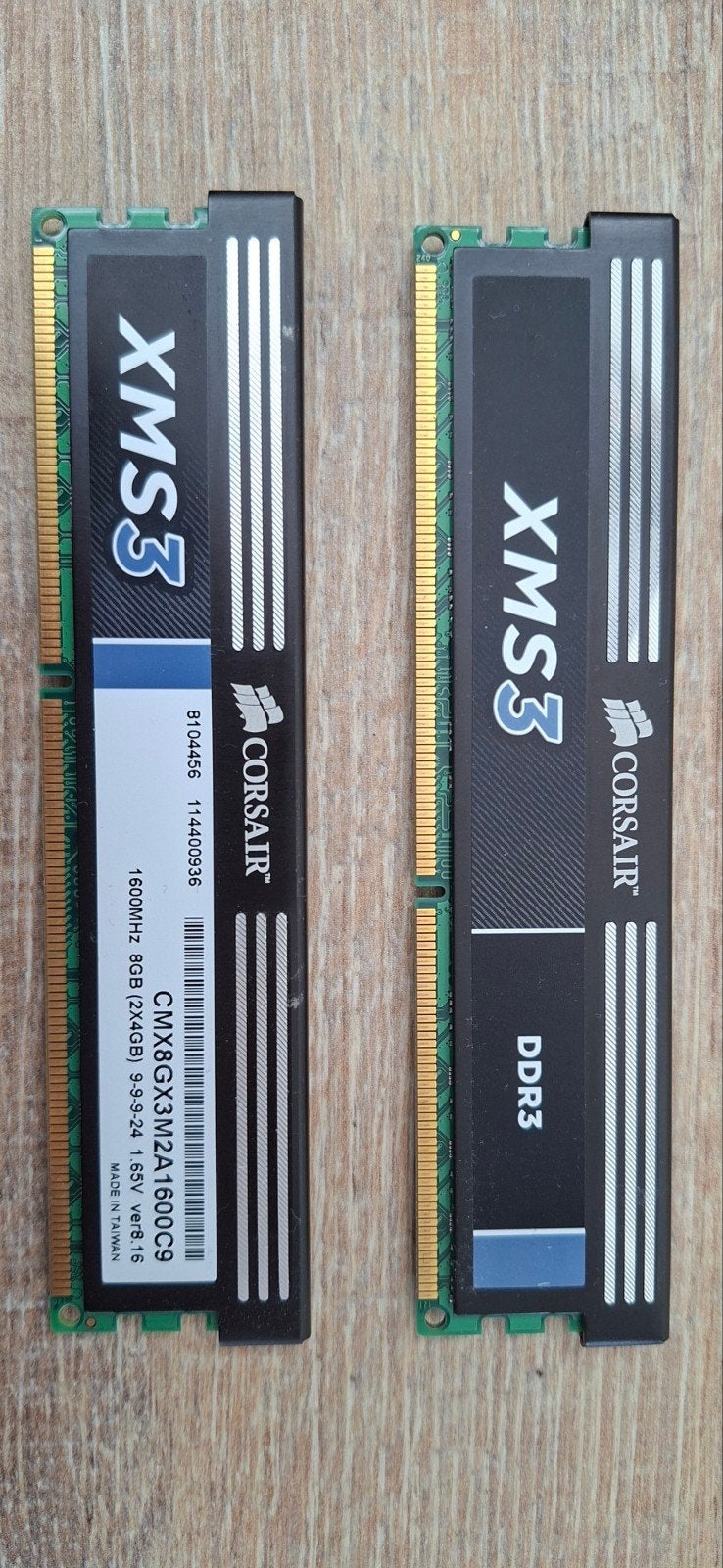 Corsair XMS3 DDR3 RAM 8GB (2x4GB) 1600MHz, Computers en Software, RAM geheugen, Gebruikt, 8 GB, DDR3, Ophalen of Verzenden