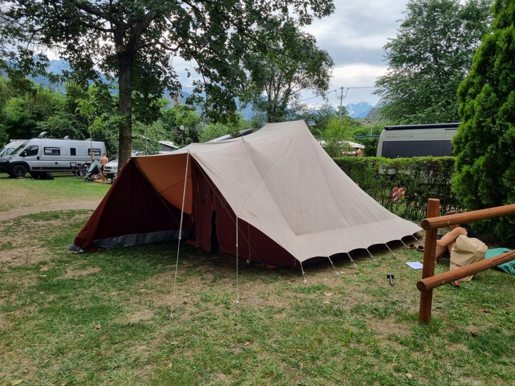 De Waard Zilvermeeuw tent - gerepareerd door De Waard, Caravans en Kamperen, Tenten, Ophalen, Gebruikt, Tot en met 4