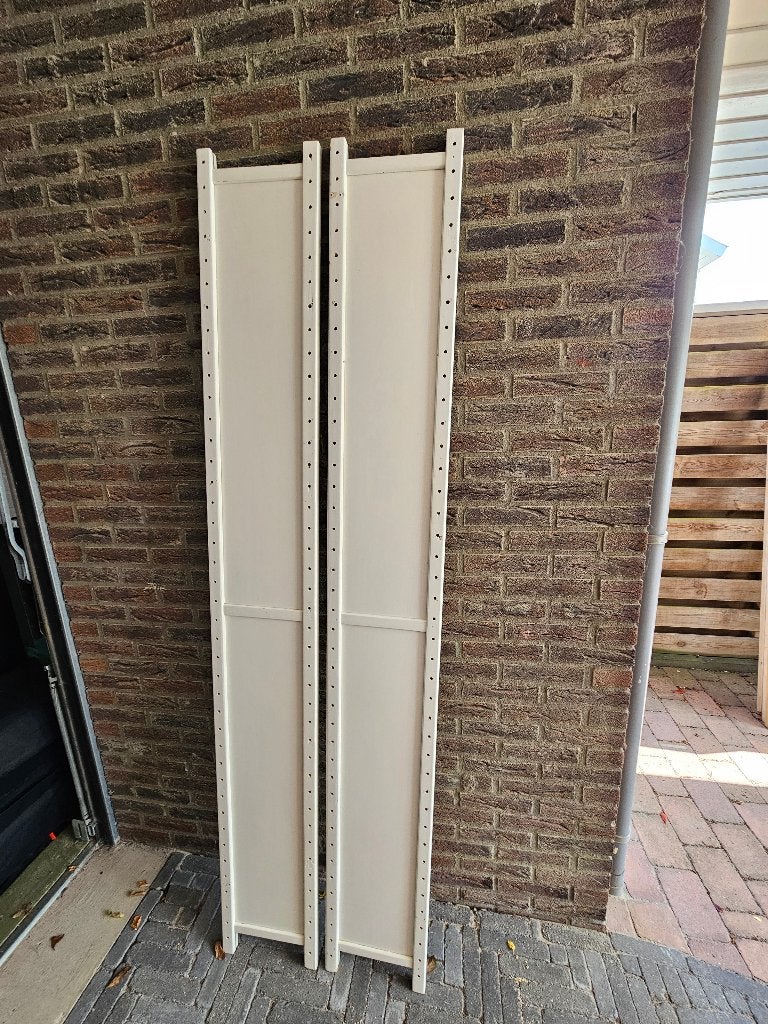 Lundia staanders wit gelakt - 2 stuks, Ophalen, Gebruikt