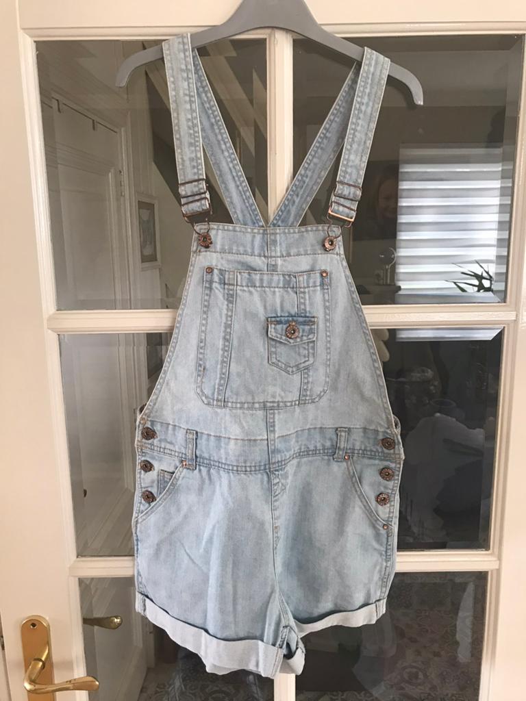 🌻Denim tuinbroek  mt 34 denim & co, Kort, Blauw, Ophalen of Verzenden, Zo goed als nieuw
