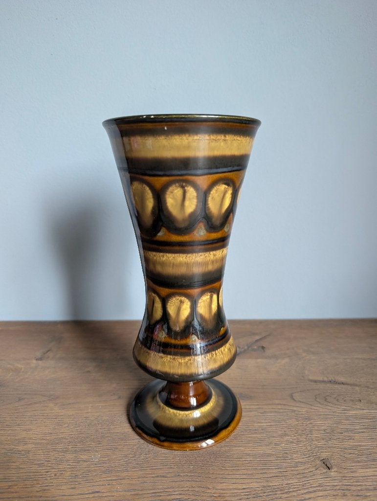 Vintage keramische vaas, Gouda Holland, 22cm, perfecte staat, Ophalen