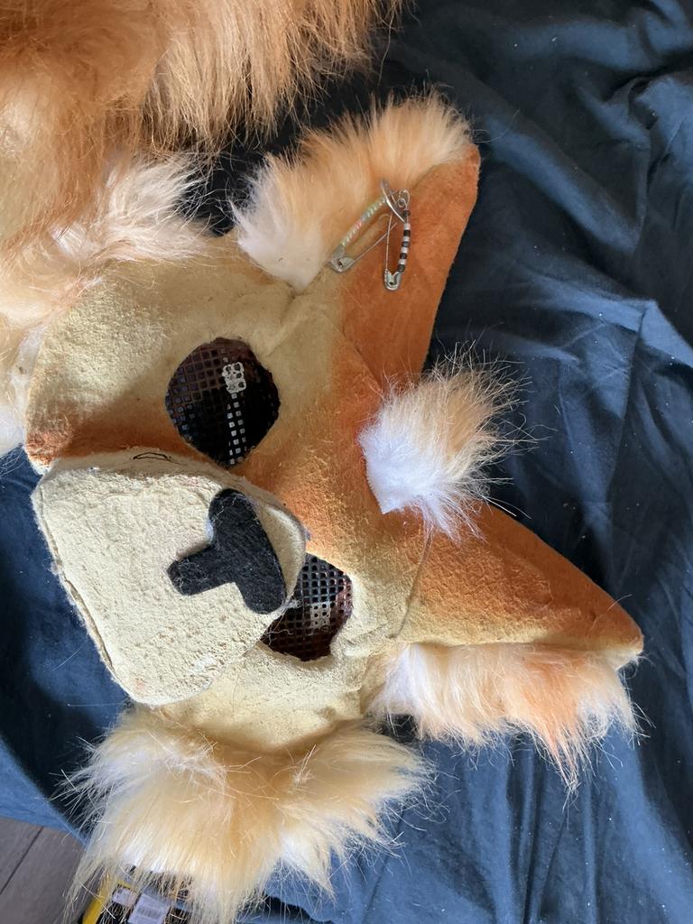 Therian mask en 2 tails, Ophalen, Gebruikt, Accessoires