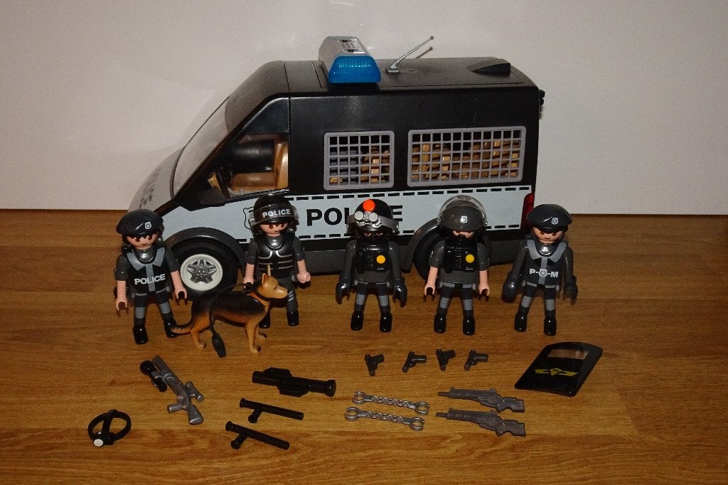08 - Politie celwagen met sirene en zwaailicht 6043, Ophalen of Verzenden
