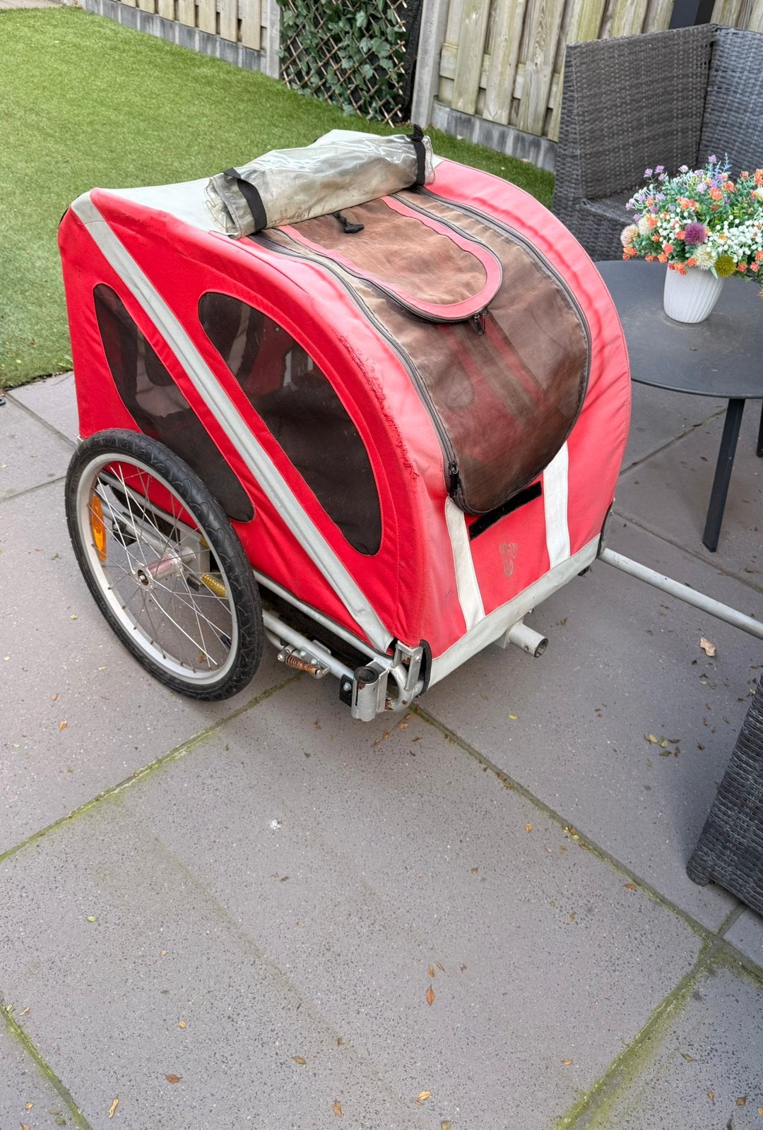DoggyRide hondenfietskar – gebruikt. Groot model., Ophalen, Gebruikt, Opvouwbaar, Hondenkar