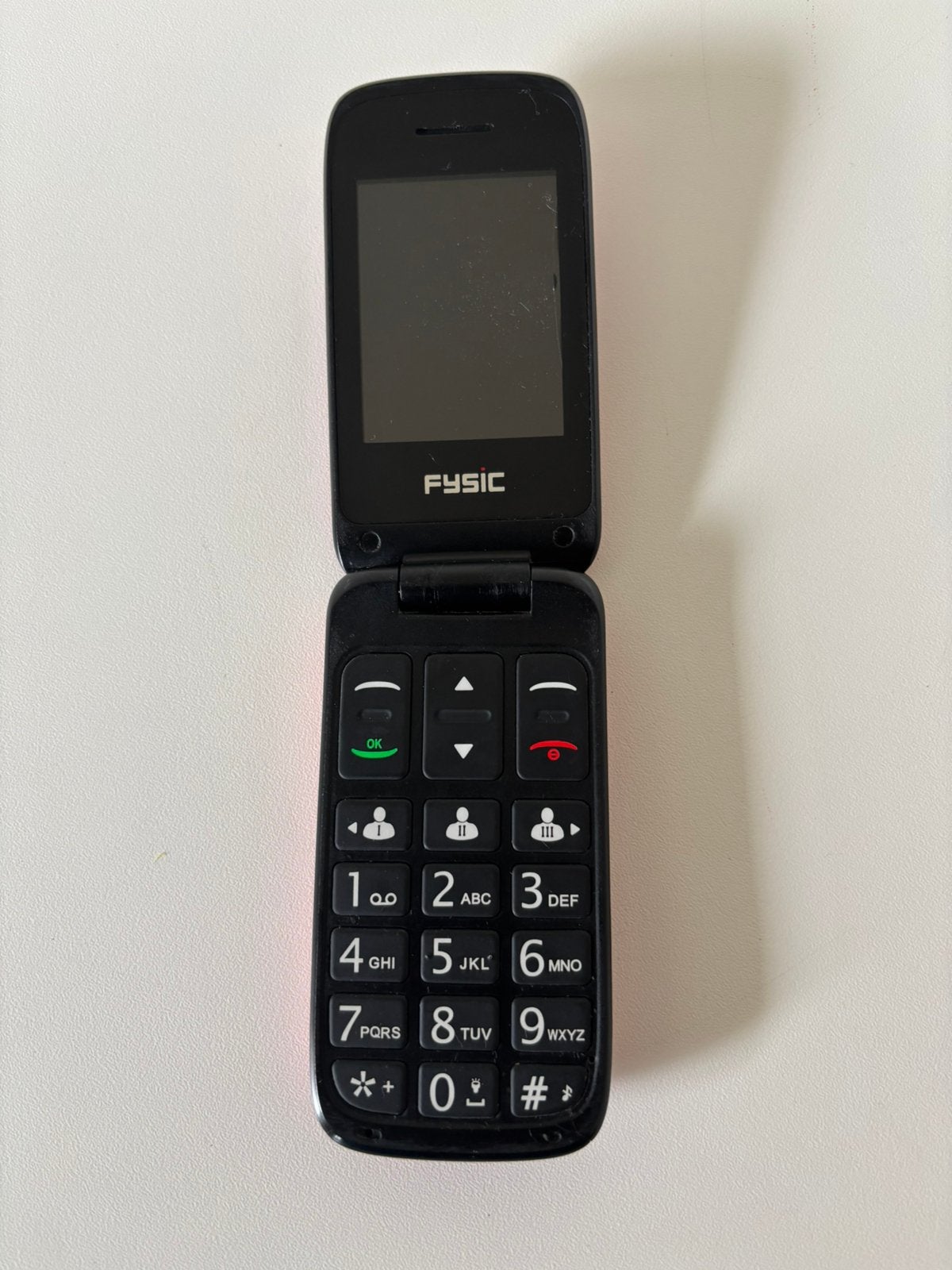 Tekoop telefoon merk:fysic, Ophalen of Verzenden, Zo goed als nieuw, 6 megapixel of meer, Zwart