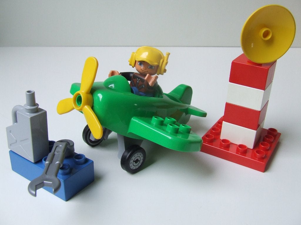 Duplo set 10808 – Klein vliegtuig / Little Plane (compleet), Ophalen of Verzenden, Zo goed als nieuw, Compleet, Duplo