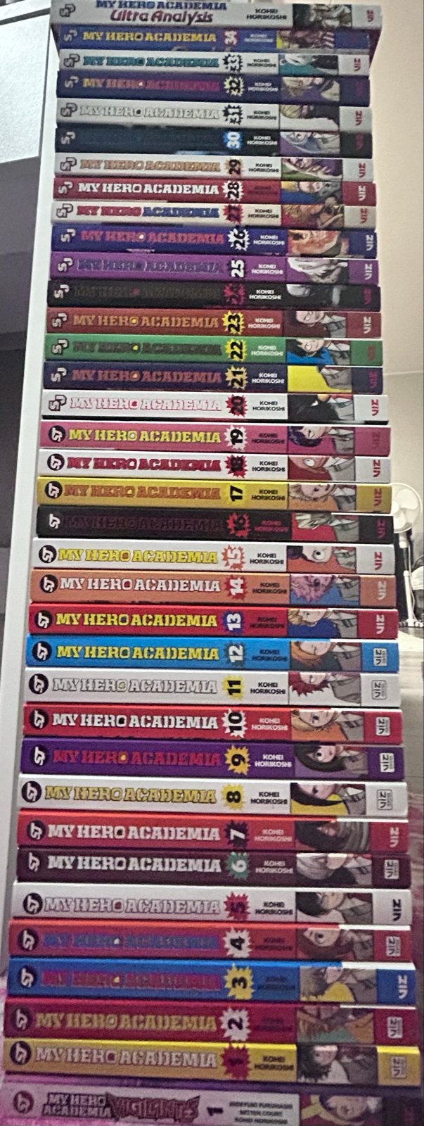 My Hero Academia Manga Set 1-34 + Ultra Analysis + Vigilante, Boeken, Strips | Comics, Meerdere comics, Ophalen of Verzenden, Nieuw