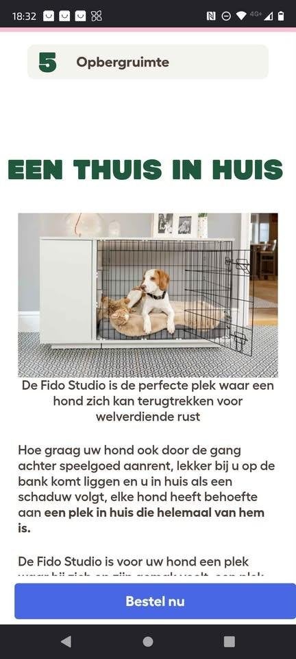 Fido Omlet hondenbench, Ophalen, Gebruikt
