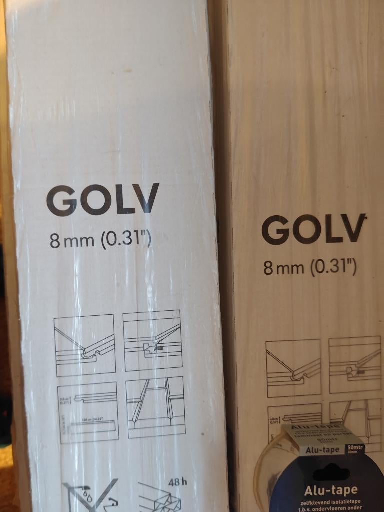 Laminaat IKEA (uit assortiment) GOLV donker grijs, Ophalen, 50 tot 150 cm, Nieuw, 10 m² of meer