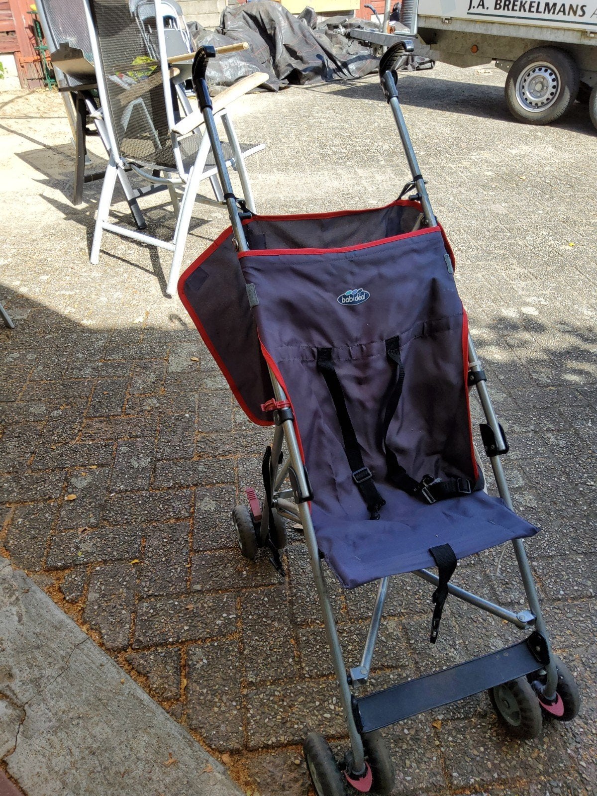 Babiidéal Buggy met Zonnekap en Regenhoes, Ophalen of Verzenden, Gebruikt, Overige merken, Zonnekap
