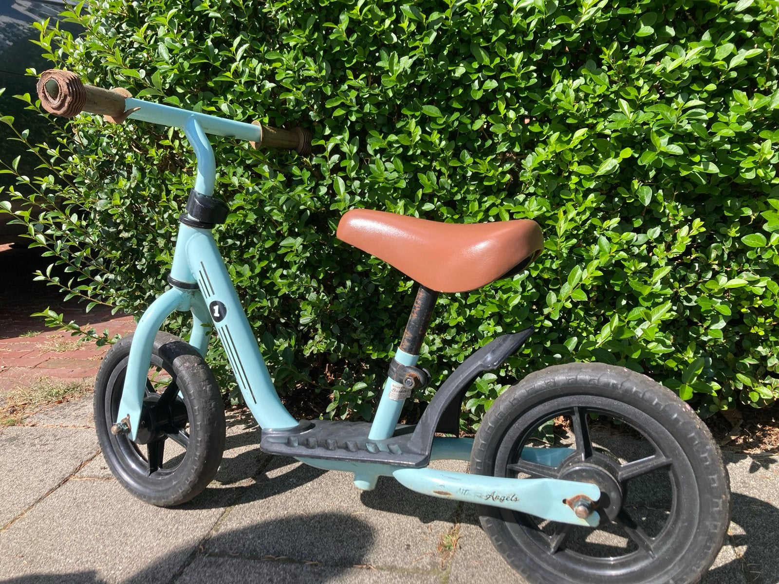 Kinderloopfiets - Blauw/Mintgroen, Fietsen en Brommers, Fietsen | Kinderfietsjes, Ophalen, Gebruikt, Minder dan 16 inch