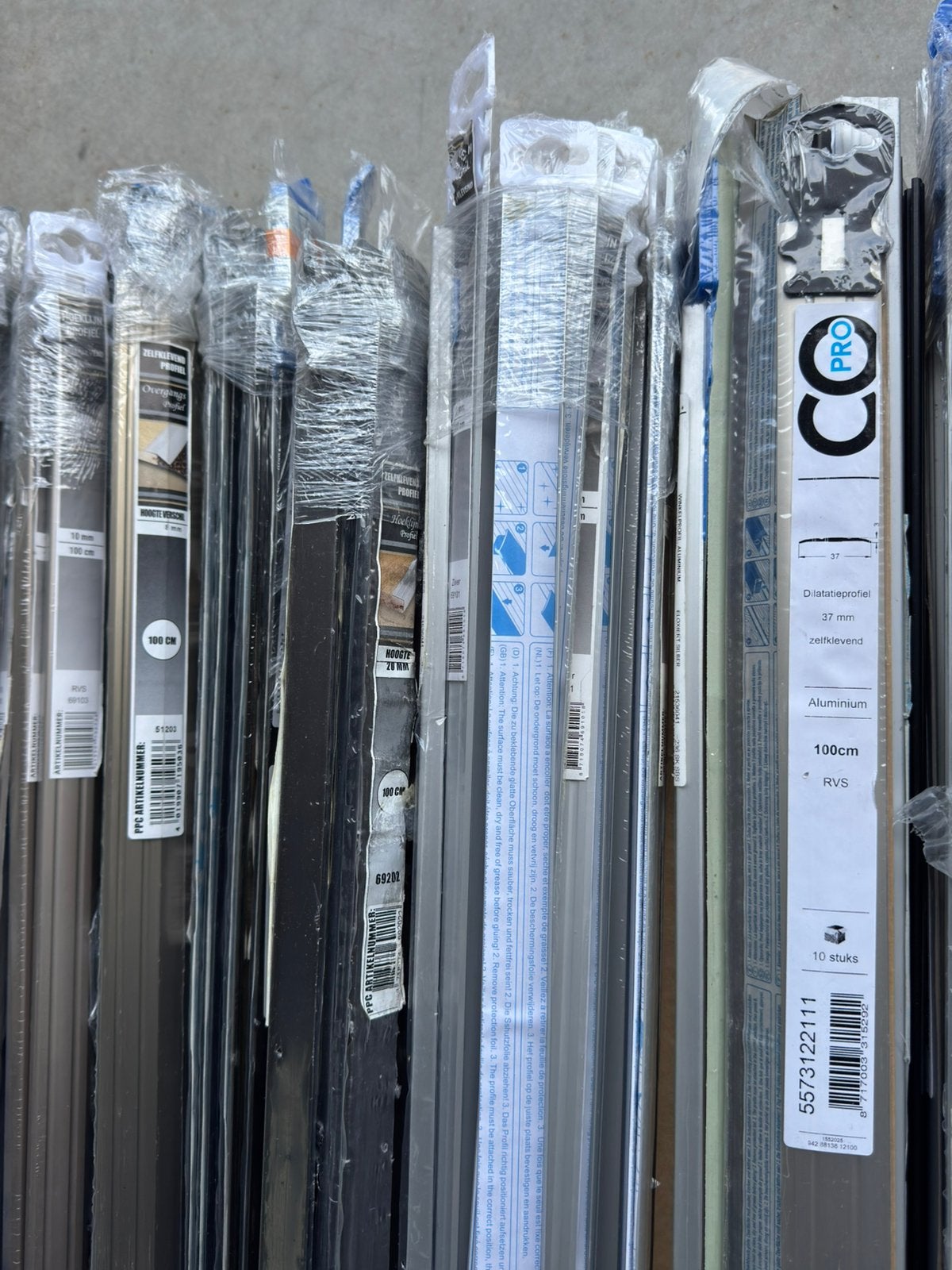 [PPC,COPRO] Aluminium Profielen 115 stuks | €8,49/stuk, Doe-het-zelf en Verbouw, Overige materialen, 100 tot 150 cm, Overige typen