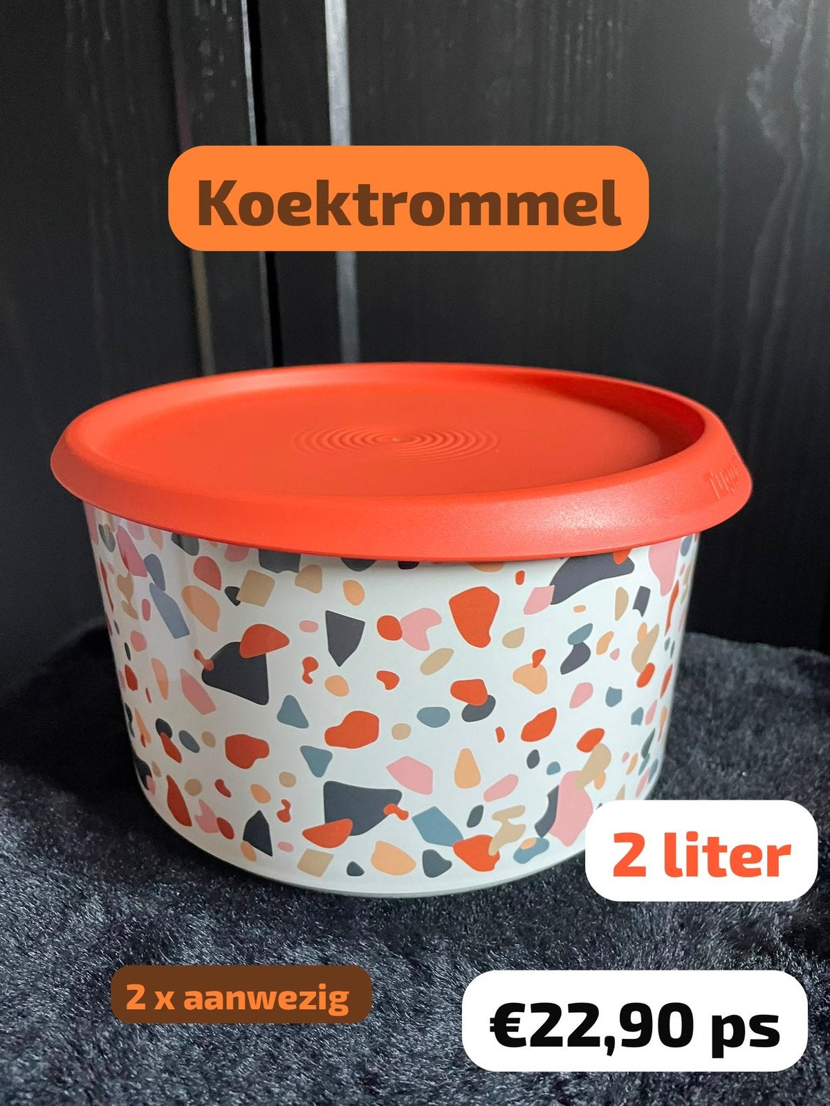 TUPPERWARE KOEKDOOS KOEKTROMMEL  NIEUW, Ophalen of Verzenden, Nieuw, Overige typen