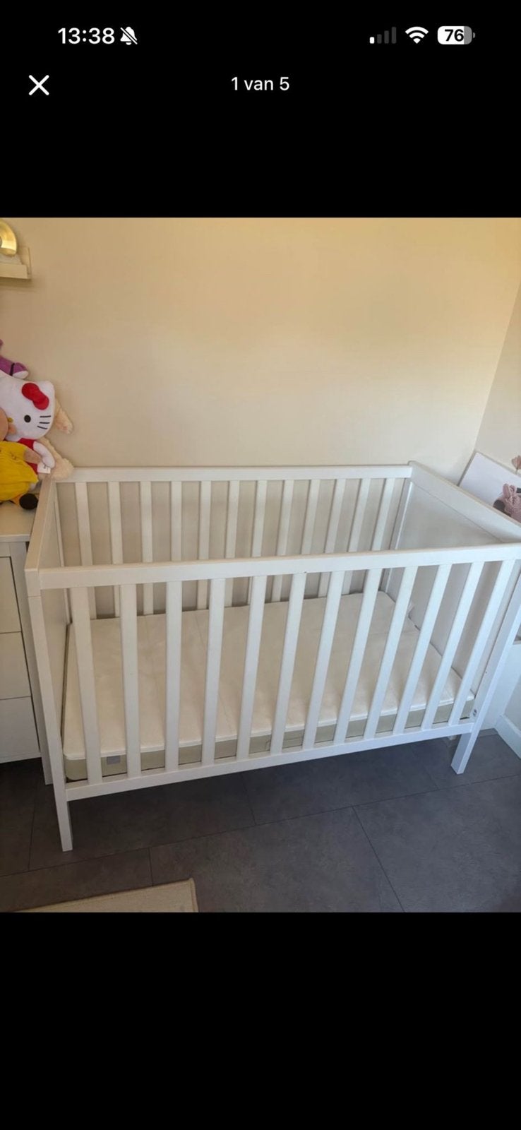 Ledikant sundvik ikea, Ophalen, Zo goed als nieuw, Jongetje of Meisje