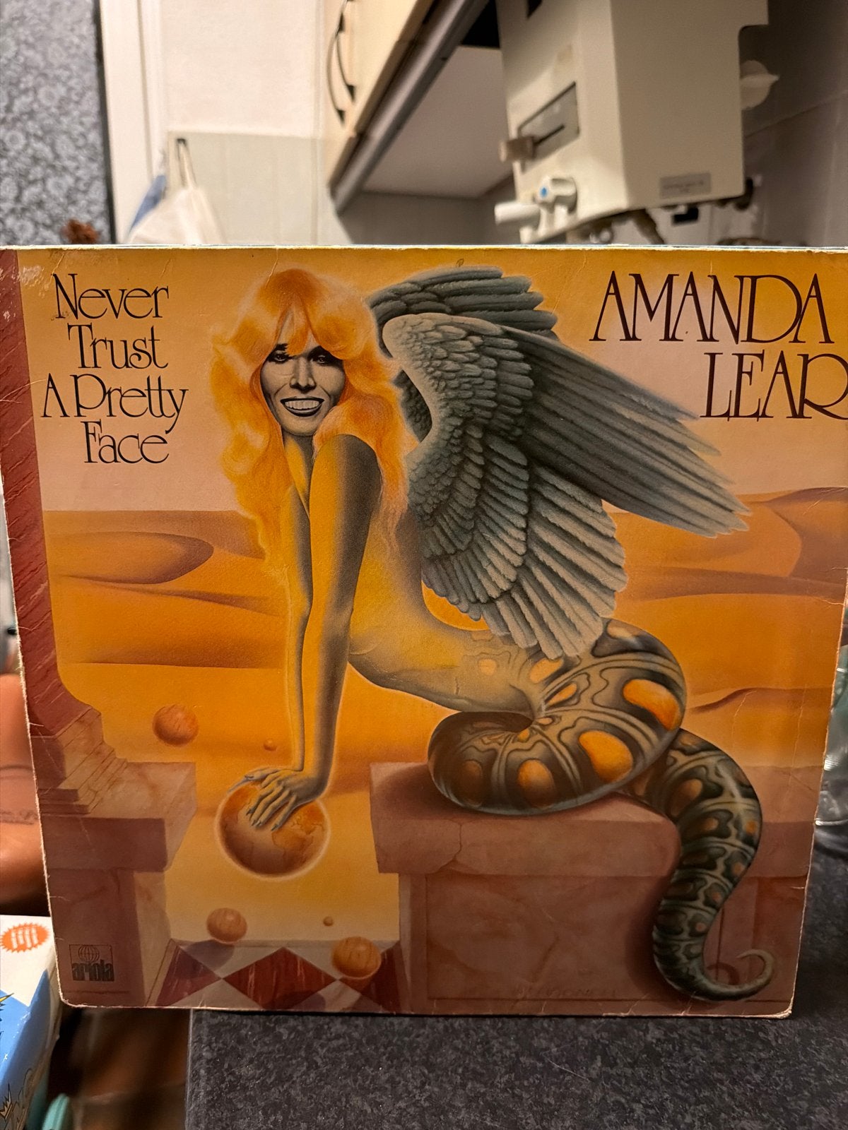 3.  Amanda Lear - Never Trust A Pretty Face LP, Cd's en Dvd's, LP, Gebruikt, Pop, Ophalen of Verzenden
