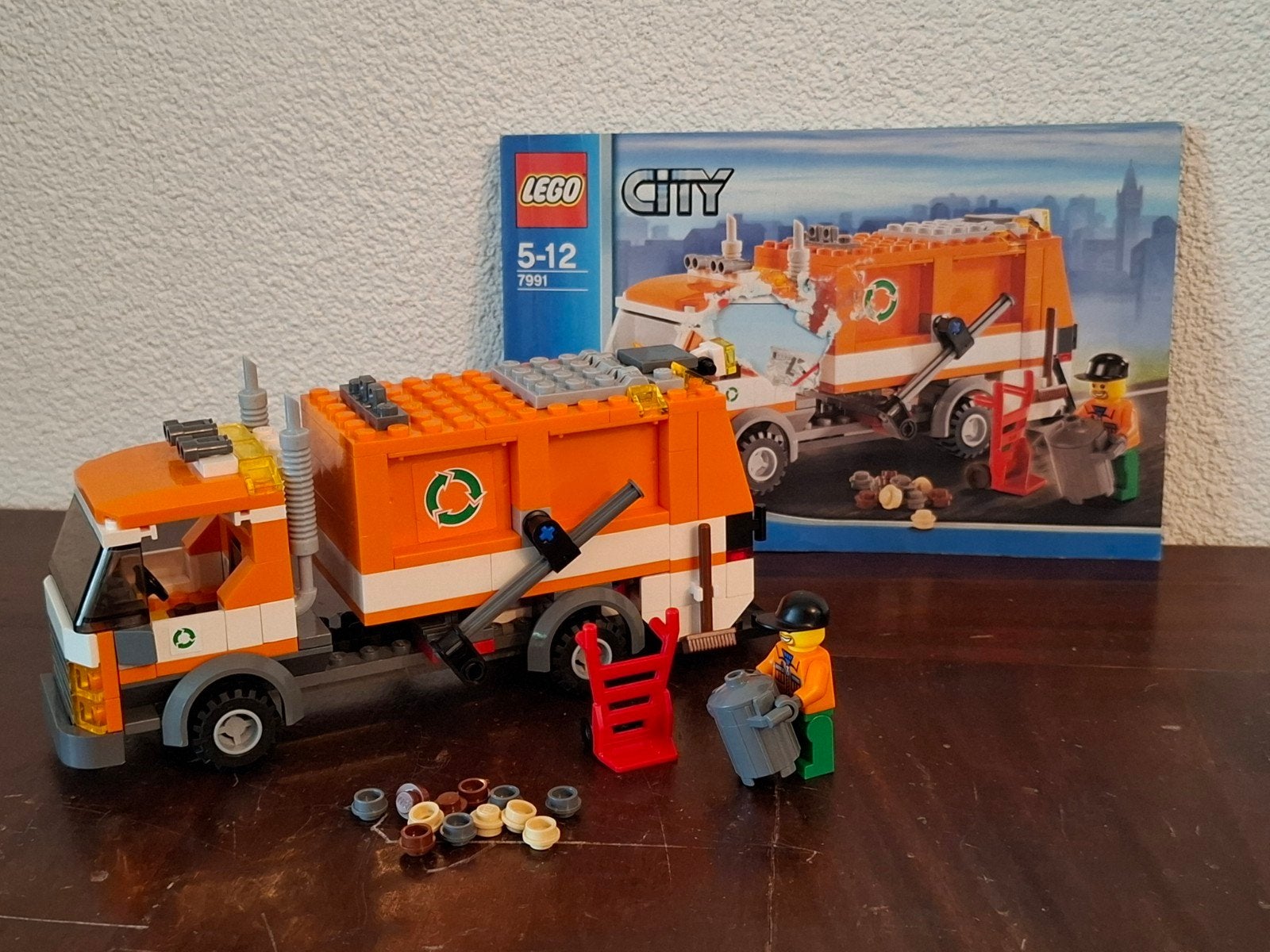 Lego City - Vuilniswagen - 7991, Kinderen en Baby's, Lego, Ophalen of Verzenden, Inclusief instructies, Complete set