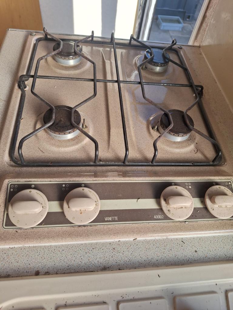 4-pits kookplaat - Ideaal voor camper of caravan, Witgoed en Apparatuur, Kookplaten, Gebruikt, Inbouw, Gas, 4 kookzones