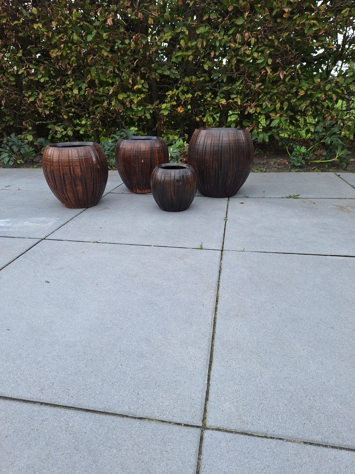 Bloempotten, Ophalen, Rond, Aardewerk, Minder dan 40 cm