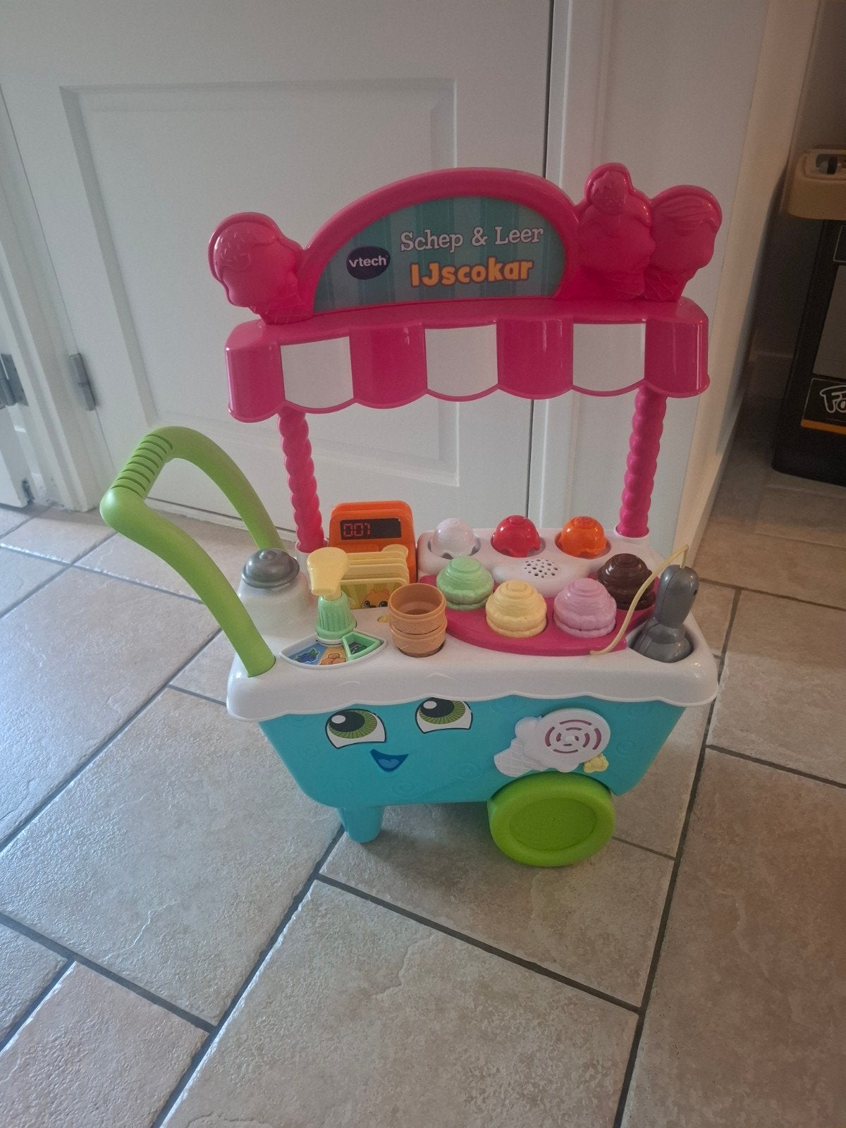 VTech Schep & Leer IJscokar - Educatief Speelgoed, Ophalen, Zo goed als nieuw, Taal en Lezen, Met geluid