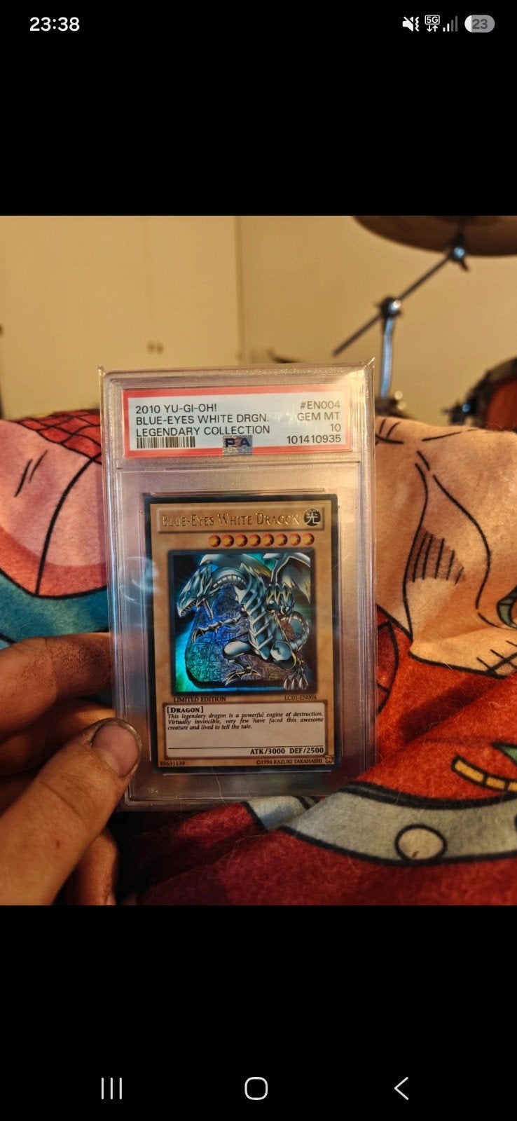 Yu-Gi-Oh! Blue-Eyes White Dragon PSA 10 GEM MT, Hobby en Vrije tijd, Verzamelkaartspellen | Yu-gi-Oh!, Ophalen of Verzenden, Nieuw