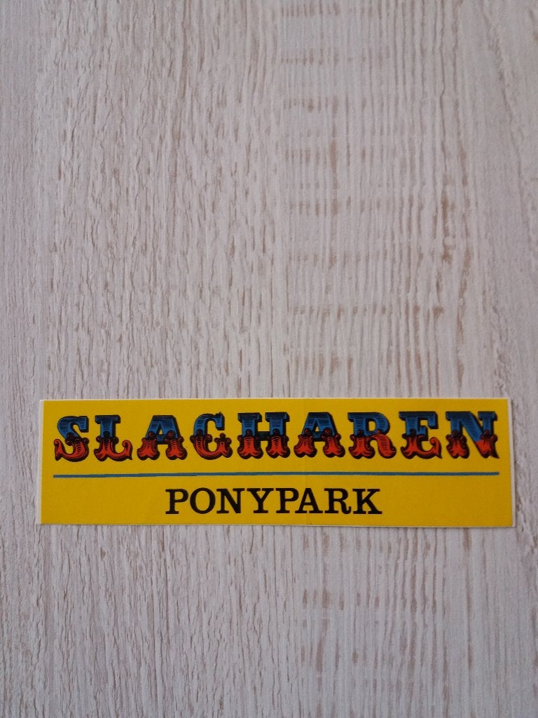 sticker Ponypark Slagharen ( 3 ), Ophalen of Verzenden, Zo goed als nieuw, Bedrijf of Vereniging